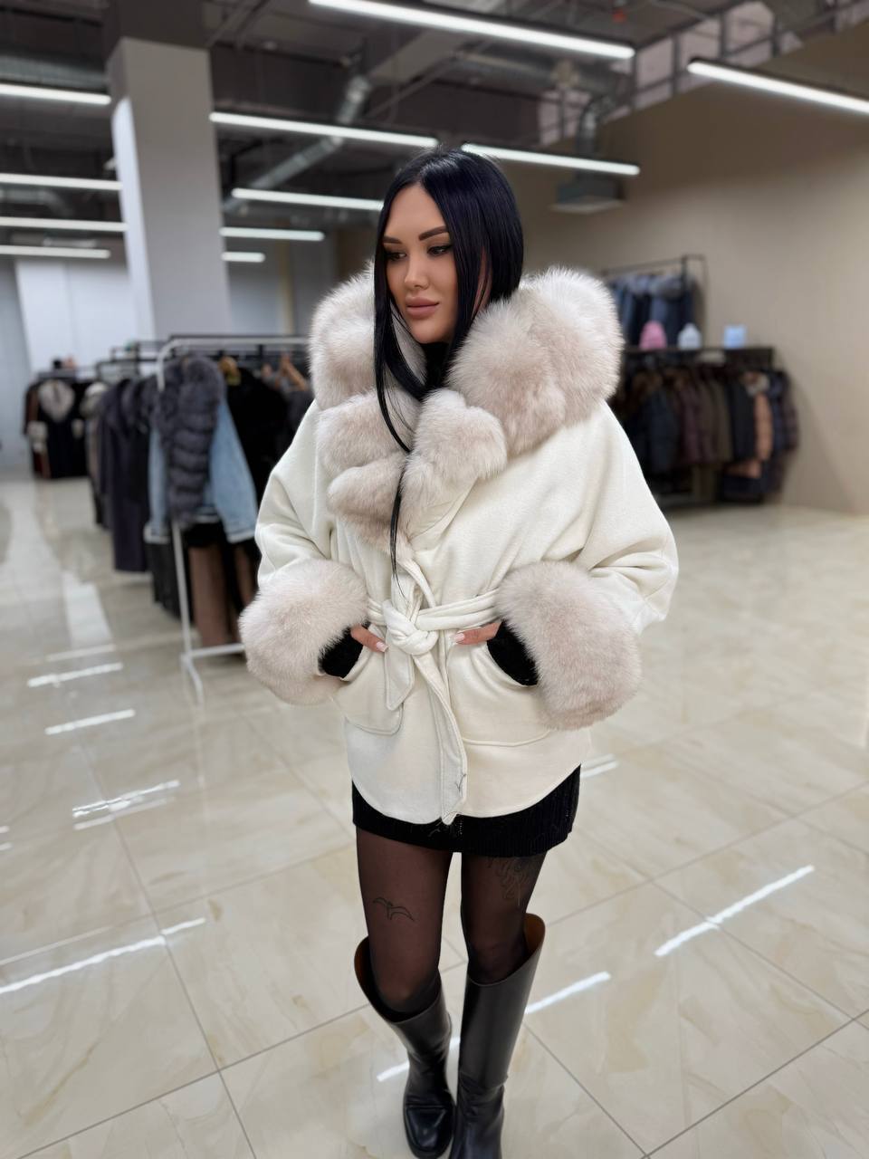 Пончо Кашемировое